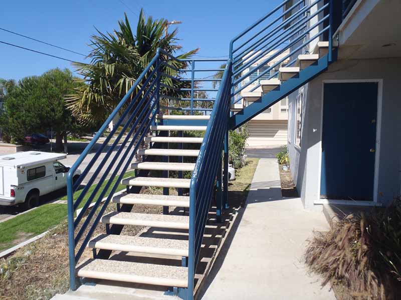 Iron Based Precast Stairs – National Deck and stairs